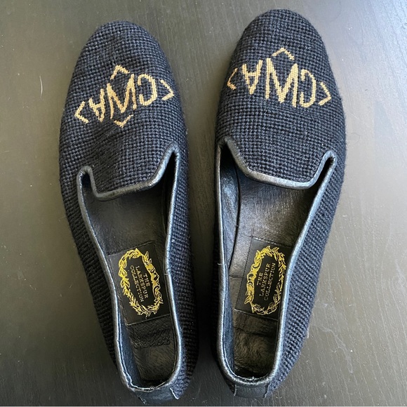 The Larkspur Collection Shoes needlepoint monogram cwa - Picture 5 of 8